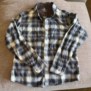 Kuhl Checkered Shirt in Gray and Tan